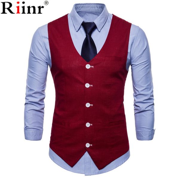 riinr stylish men fall slim fit high-end business suit vest/male leisure v-neck cotton vest/groom dress black formal fashion, Black;white
riinr stylish men fall slim fit high-end business suit vest/male leisure v-neck cotton vest/groom dress black formal fashion, Black;white