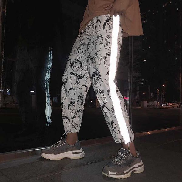 houzhou reflective harem gothic pants women hip hop streetwear ankle length trousers plus size mid loose pencil pantalon female, Black;white
houzhou reflective harem gothic pants women hip hop streetwear ankle length trousers plus size mid loose pencil pantalon female, Black;white