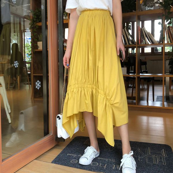 women's skirt pleated sweet solid color loose comfortable skirt ladies fashion summer long casual 2019 new arrivals#g8, Black
women's skirt pleated sweet solid color loose comfortable skirt ladies fashion summer long casual 2019 new arrivals#g8, Black