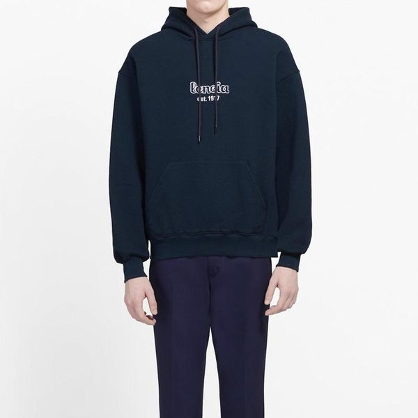 19fw blcg est 1917 alphabetical embroidery hooded navy sweatshirt couple casual highstreet men women hoodies version hflswy319, Black
19fw blcg est 1917 alphabetical embroidery hooded navy sweatshirt couple casual highstreet men women hoodies version hflswy319, Black