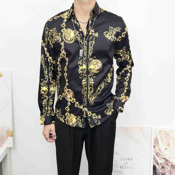 classic dress shirts single-breasted long sleeve casual men clothing harajuku medusa shirt slim fashion business men shirts -3xl, White;black
classic dress shirts single-breasted long sleeve casual men clothing harajuku medusa shirt slim fashion business men shirts -3xl, White;black