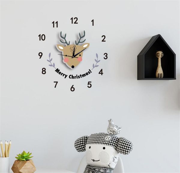 3d cartoon wall clock sticker cute elk modern silent clocks for keep good sleeping diy wall clocks home decor b2157
3d cartoon wall clock sticker cute elk modern silent clocks for keep good sleeping diy wall clocks home decor b2157
