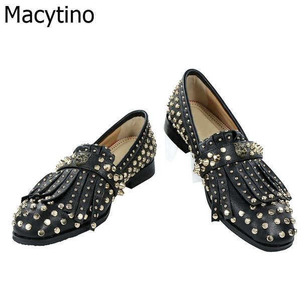 men fringed tassel loafers shoes chic gold spike studded party wedding shoes male spring slip on men, Black
men fringed tassel loafers shoes chic gold spike studded party wedding shoes male spring slip on men, Black