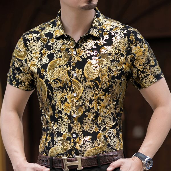 mens gold floral business shirt hipster casual slim fit short sleeve social shirts/party shirts/prom shirts/wedding shirt, White;black
mens gold floral business shirt hipster casual slim fit short sleeve social shirts/party shirts/prom shirts/wedding shirt, White;black