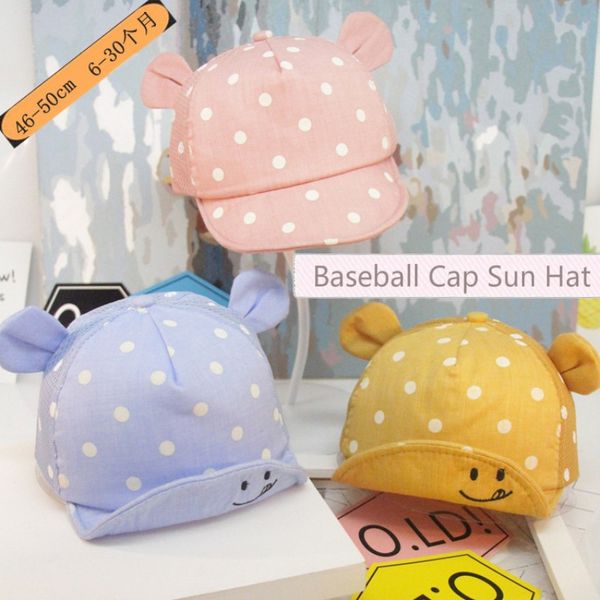 children sun hats toddler cap cute baseball cap cotton cute polka dot sun hat mesh breathable newborn pgraphy prop gift, Yellow
children sun hats toddler cap cute baseball cap cotton cute polka dot sun hat mesh breathable newborn pgraphy prop gift, Yellow
