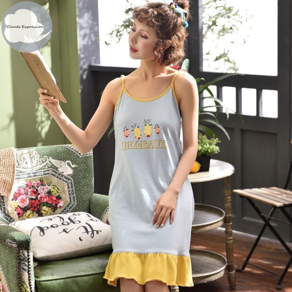 summer new cotton nightgown women spaghetti strap nightwear cute sleepwear night dress home sleepshirt nighty for gift, Black;red
summer new cotton nightgown women spaghetti strap nightwear cute sleepwear night dress home sleepshirt nighty for gift, Black;red