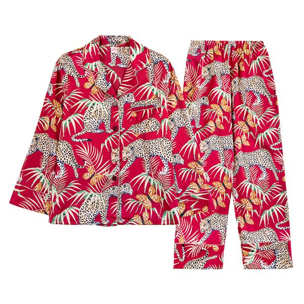 2019 summer women pajamas sets with pants silk pijama satin pyjama flower print nightwear 2 piece set long sleeve sleepwear, Black;red
2019 summer women pajamas sets with pants silk pijama satin pyjama flower print nightwear 2 piece set long sleeve sleepwear, Black;red
