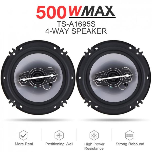 2pcs 6 inch 500w 4 way car coaxial hifi speakers auto music stereo full range frequency speaker non-destructive installation
2pcs 6 inch 500w 4 way car coaxial hifi speakers auto music stereo full range frequency speaker non-destructive installation