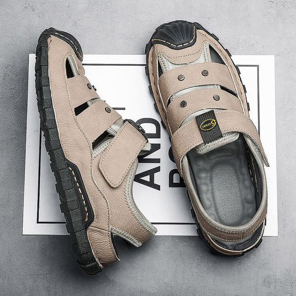 outdoor full protective 2020 men sandals genuine leather sandals breathable summer shoes men casual beach sandal plus size 39-48, Black
outdoor full protective 2020 men sandals genuine leather sandals breathable summer shoes men casual beach sandal plus size 39-48, Black