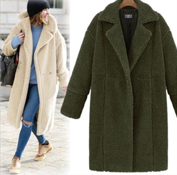 womens fashion warm jacket autumn and winter new arrival cashmere long-sleeved solid color long coat wool coats, Black
womens fashion warm jacket autumn and winter new arrival cashmere long-sleeved solid color long coat wool coats, Black