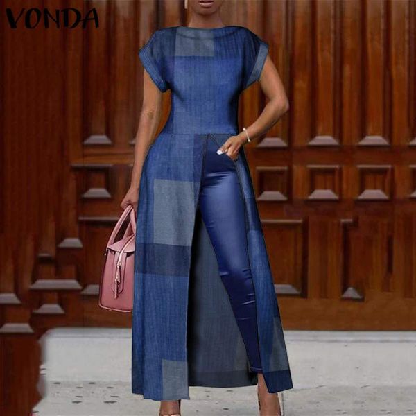 vonda summer blouses 2020 casual o neck short sleeve high split hem shirts fashion vintage patchwork printed blusas s-5xl, White
vonda summer blouses 2020 casual o neck short sleeve high split hem shirts fashion vintage patchwork printed blusas s-5xl, White