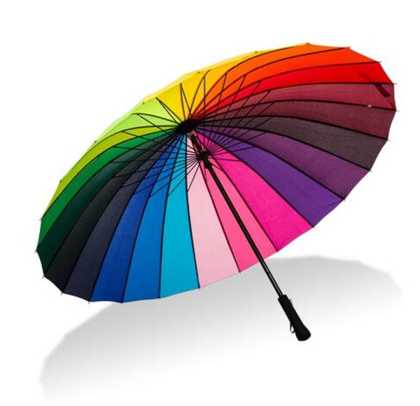 24k rainbow big umbrella windproof men's leather long handle warrior umbrella female sunny and rainy umbrella with shoulder bag
24k rainbow big umbrella windproof men's leather long handle warrior umbrella female sunny and rainy umbrella with shoulder bag