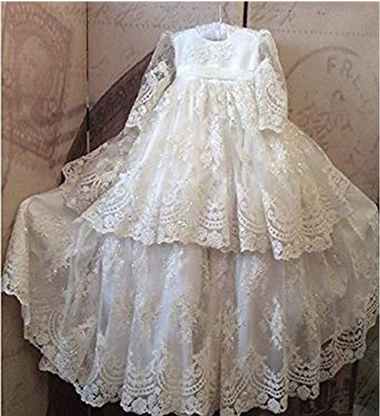 no risk shopping floor length lace embroidery hand made beading embroidery can be customized christening dresses, White
no risk shopping floor length lace embroidery hand made beading embroidery can be customized christening dresses, White