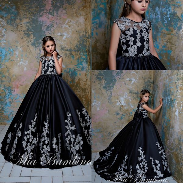 black a line flower girls dresses jewel neck sleeveless appliques tulle girls pageant dresses floor length girls party gowns, White;blue
black a line flower girls dresses jewel neck sleeveless appliques tulle girls pageant dresses floor length girls party gowns, White;blue