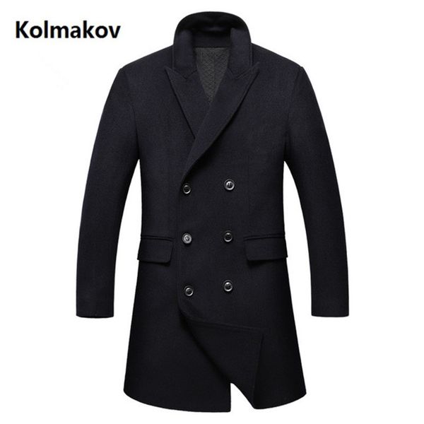 2019 winter men's fashion wool trench coat double-breasted jacket men's casual business coats overcoat men k115, Black
2019 winter men's fashion wool trench coat double-breasted jacket men's casual business coats overcoat men k115, Black
