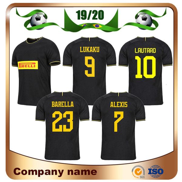 19/20 milan 3rd black soccer jersey 2020 third away #9 lukaku #10 lautaro #6 de vrij soccer shirt skriniar alexis football uniform, Black;yellow
19/20 milan 3rd black soccer jersey 2020 third away #9 lukaku #10 lautaro #6 de vrij soccer shirt skriniar alexis football uniform, Black;yellow