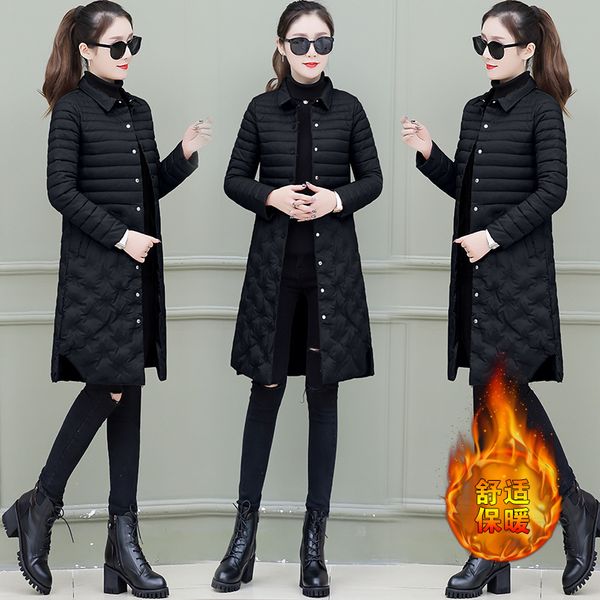 winter 2018 new fashion in the long slim slim down cotton-padded jacket jacket thickening fashion 90197, Black
winter 2018 new fashion in the long slim slim down cotton-padded jacket jacket thickening fashion 90197, Black