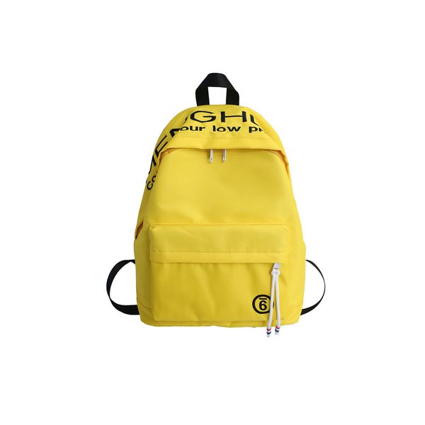yellow backpack brand water proof nylon leisure or travel bag solid japanese style package with chinese characters
yellow backpack brand water proof nylon leisure or travel bag solid japanese style package with chinese characters
