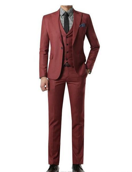 2019 wine red suit custom made wedding suits with pants mens tuxedos grooms shawl black lapel one button( jacket+pants+vest+tie, White;black
2019 wine red suit custom made wedding suits with pants mens tuxedos grooms shawl black lapel one button( jacket+pants+vest+tie, White;black
