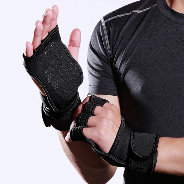 silicons antiskid cycling bike gym fitness sports half finger gloves palm anti-slip design riding hard pull half gloves, Black
silicons antiskid cycling bike gym fitness sports half finger gloves palm anti-slip design riding hard pull half gloves, Black