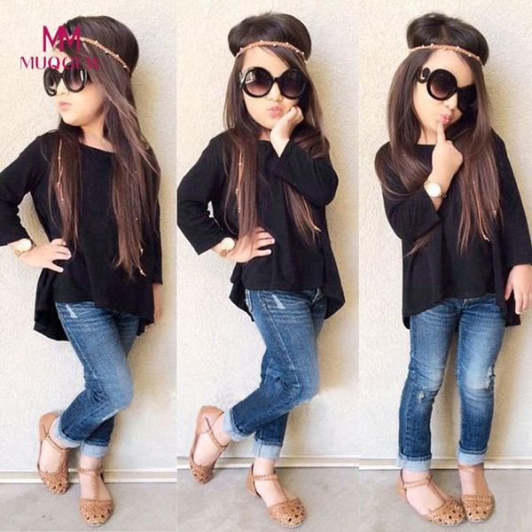 toddler baby kids girls clothes outfit long sleeve o-neck t-shirt +zipper pocket long jeans pants 1set baby girl clothes y190518, White
toddler baby kids girls clothes outfit long sleeve o-neck t-shirt +zipper pocket long jeans pants 1set baby girl clothes y190518, White