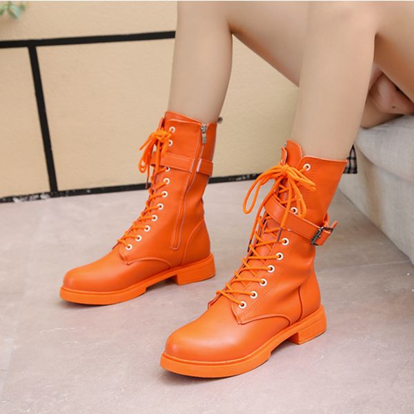 orange motorcycle boots women autumn winter black leather shoes mid-calf woman riding boots round toe zipper ladies shoe
orange motorcycle boots women autumn winter black leather shoes mid-calf woman riding boots round toe zipper ladies shoe