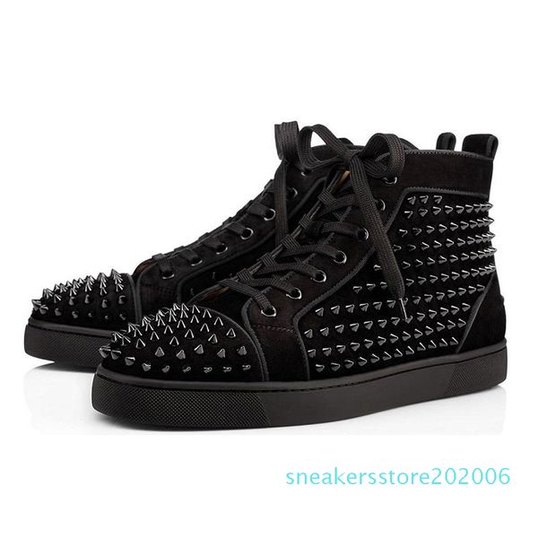 2020 designer studded spikes fashion red suede leather mens womens flat bottoms luxury shoes party lovers sneakers size 36-46 with box s06, Black
2020 designer studded spikes fashion red suede leather mens womens flat bottoms luxury shoes party lovers sneakers size 36-46 with box s06, Black