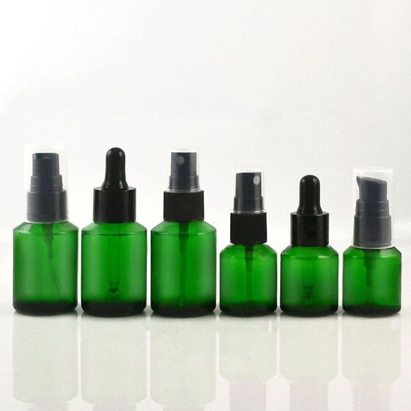 15ml 30ml empty green blue glass dropper bottle vial spray refillable pump bottle package with black lid f2690
15ml 30ml empty green blue glass dropper bottle vial spray refillable pump bottle package with black lid f2690