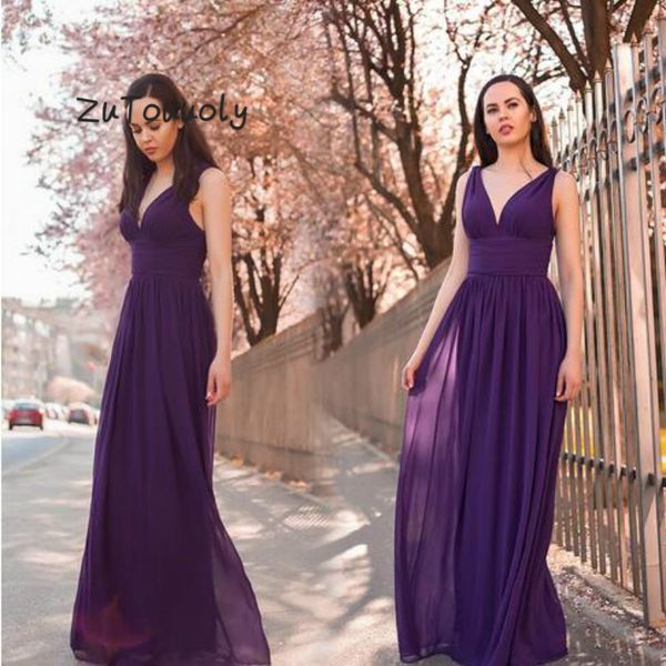 elegant purple long chiffon country bridesmaid dresses v neck floor length pleat evening gowns plus size robes de demoiselle d'honneur, White;pink
elegant purple long chiffon country bridesmaid dresses v neck floor length pleat evening gowns plus size robes de demoiselle d'honneur, White;pink