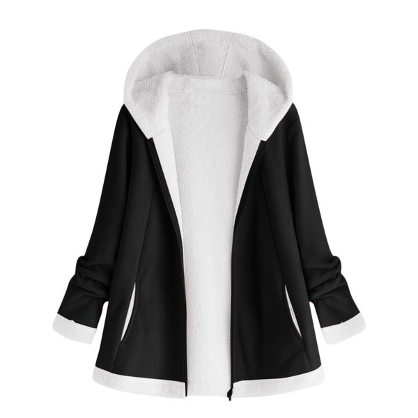 winter women fleece coats female long sleeve loose hooded jacket outerwear female plus size warm thick plush outwear #t1g, Black;brown
winter women fleece coats female long sleeve loose hooded jacket outerwear female plus size warm thick plush outwear #t1g, Black;brown