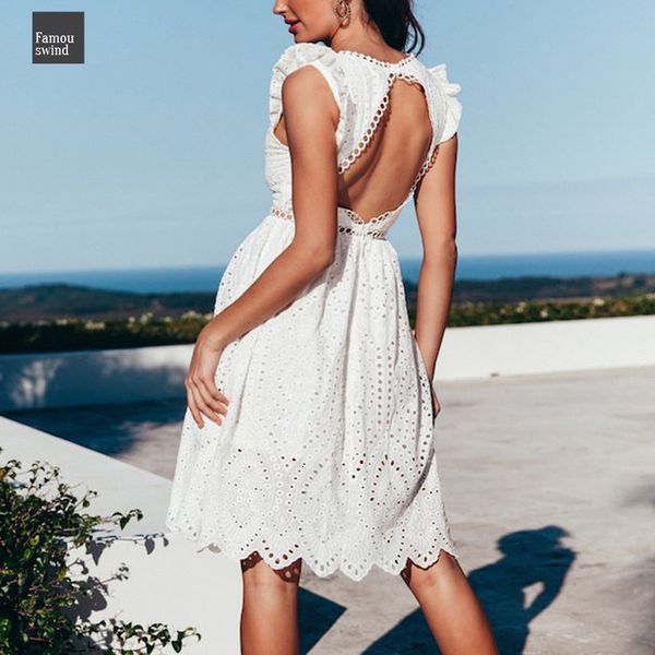 backless white women dresses embroidery v neck summer cotton short dress elegant ladies party dresses casual, Black;gray
backless white women dresses embroidery v neck summer cotton short dress elegant ladies party dresses casual, Black;gray