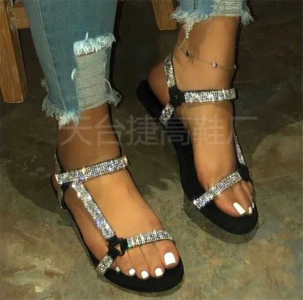 women shoes summer new rhinestone flat sandals lady beach shoes slippers fashion ph-cfy20061531, Black
women shoes summer new rhinestone flat sandals lady beach shoes slippers fashion ph-cfy20061531, Black