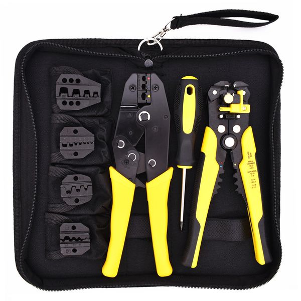 4 in 1 multi wire crimper tools kit engineering ratchet terminal crimping plier with wire stripper screwdriver 4 spare terminals
4 in 1 multi wire crimper tools kit engineering ratchet terminal crimping plier with wire stripper screwdriver 4 spare terminals