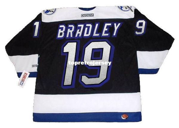 wholesale mens brian bradley tampa bay lightning 1993 ccm retro hockey jersey, Black;red