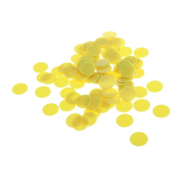 100pcs plastic bingo chips yellow chips plastic markers perfect for poker games running pants, Black;blue
100pcs plastic bingo chips yellow chips plastic markers perfect for poker games running pants, Black;blue