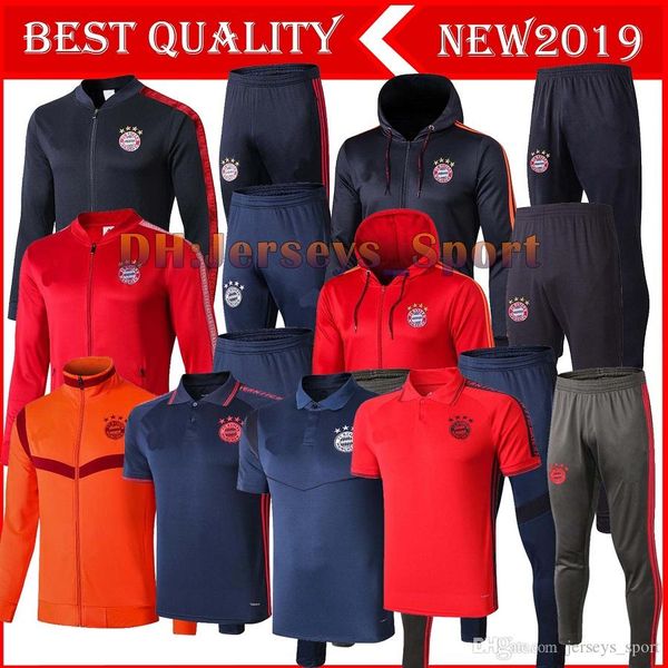 2019/20 bayern soccer tracksuit full zipper jacket 19/20 bayern munich football training jacket survetement foot chandal tuta, Black 
2019/20 bayern soccer tracksuit full zipper jacket 19/20 bayern munich football training jacket survetement foot chandal tuta, Black
