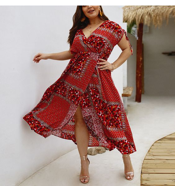 fashion print plus size summer bohemian beach dress office lady short sleeve maxi women dresses v neck vestidos verano 2019, Black;gray
fashion print plus size summer bohemian beach dress office lady short sleeve maxi women dresses v neck vestidos verano 2019, Black;gray