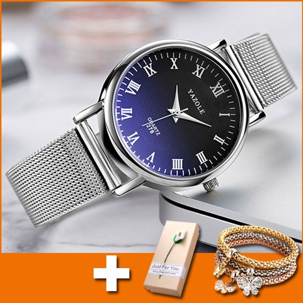 blue glass wrist watch women watches ladies business wristwatch stainless steel female quartz watch for women clock with gifts, Slivery;brown
blue glass wrist watch women watches ladies business wristwatch stainless steel female quartz watch for women clock with gifts, Slivery;brown
