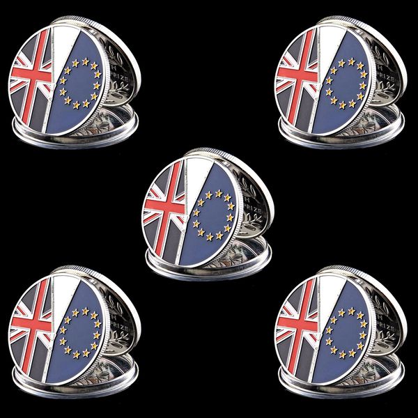 5pcs 2016 Brexit Badge England Exit From European Union Silver Plated Elizabeth 40 X 3mm Decoration Coin
5pcs 2016 Brexit Badge England Exit From European Union Silver Plated Elizabeth 40 X 3mm Decoration Coin
