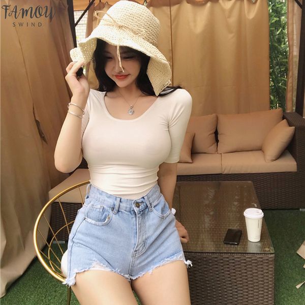 cotton t shirt white casual tee shirt femme slim plain fashion clothes 2020 thin see through
cotton t shirt white casual tee shirt femme slim plain fashion clothes 2020 thin see through