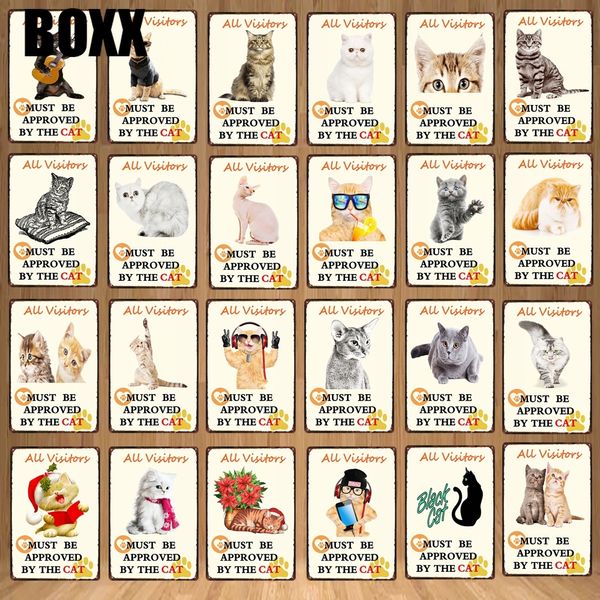 all visitors most be approved the cat warning sign metal retro signs wall cafe bar pet shop home decor poster
all visitors most be approved the cat warning sign metal retro signs wall cafe bar pet shop home decor poster