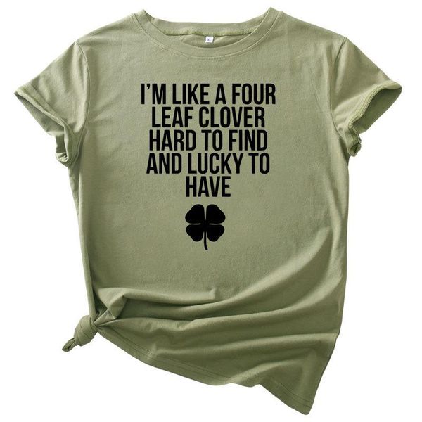 women's womens designer tees clothing a351 spring summer women's four leaf grass letter printing round neck cotton short sleeve, White
women's womens designer tees clothing a351 spring summer women's four leaf grass letter printing round neck cotton short sleeve, White