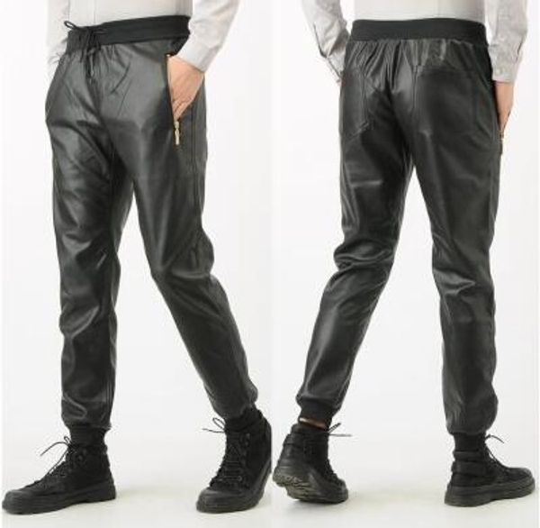 autumn winter loose leather pants mens feet pants fashion warm motorcycle pu trousers men harem personality pantalon homme, Black
autumn winter loose leather pants mens feet pants fashion warm motorcycle pu trousers men harem personality pantalon homme, Black