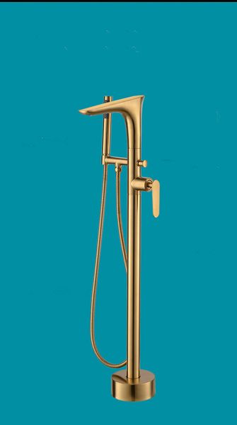 luxury brass brushed gold floor mounted bathtub faucet single handle dual control tanding mixer filter tap rs-003
luxury brass brushed gold floor mounted bathtub faucet single handle dual control tanding mixer filter tap rs-003