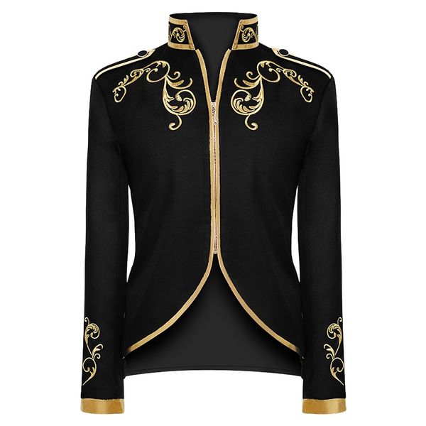 male vintage court coat suit winter warm vintage long sleeve embroidery tailcoat jacket street suit outwear coat for party work, Black;brown
male vintage court coat suit winter warm vintage long sleeve embroidery tailcoat jacket street suit outwear coat for party work, Black;brown