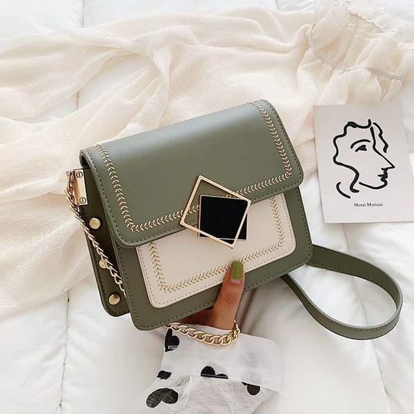 chic contrast color chain small flap bags women shoulder bags fashion chain messenger ladies handbags korean crossbody bag
chic contrast color chain small flap bags women shoulder bags fashion chain messenger ladies handbags korean crossbody bag