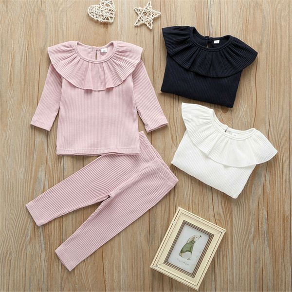 casual toddler kids baby girl clothes knitted cotton sets solid 2pcs ruffle pullover shorts long pants fall girl outfits 0-3y, White
casual toddler kids baby girl clothes knitted cotton sets solid 2pcs ruffle pullover shorts long pants fall girl outfits 0-3y, White