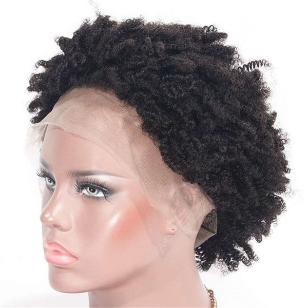 brazilian human hair wig kinky curly lace front wig natural color short gluless wig swiss lace for women, Black;brown
brazilian human hair wig kinky curly lace front wig natural color short gluless wig swiss lace for women, Black;brown
