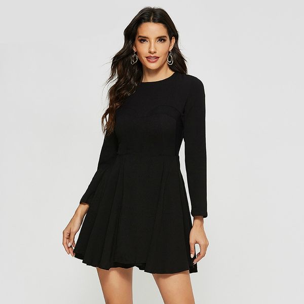 2020 ladies long sleeve casual a line party dresses summer korean style white dress women evening sheer bodycon dress women robe, Black;gray
2020 ladies long sleeve casual a line party dresses summer korean style white dress women evening sheer bodycon dress women robe, Black;gray