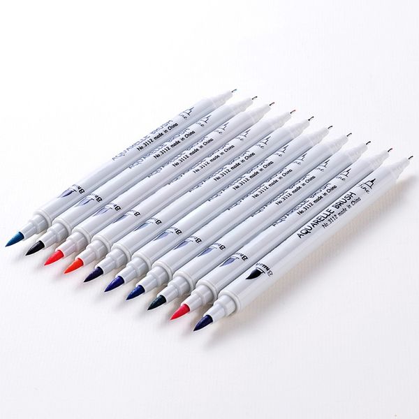12/24/36 colors set watercolors brush pen double head art markers for stationery 634b
12/24/36 colors set watercolors brush pen double head art markers for stationery 634b